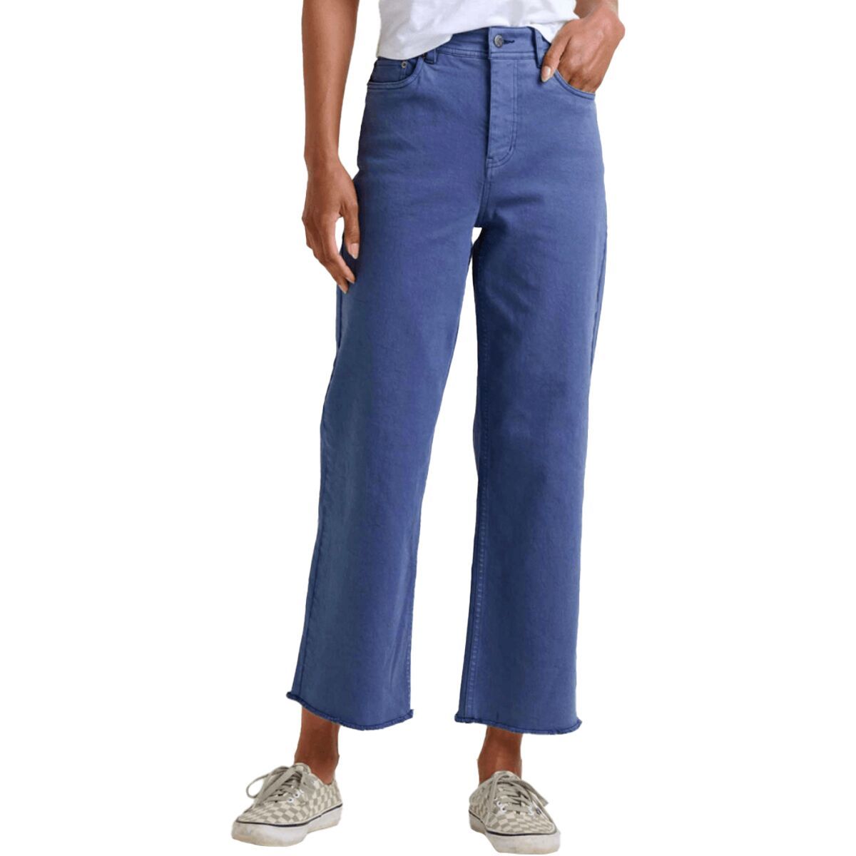 Image of Toad&Co Balsam Seeded Cutoff Pant - Women's Pacific Blue, 4