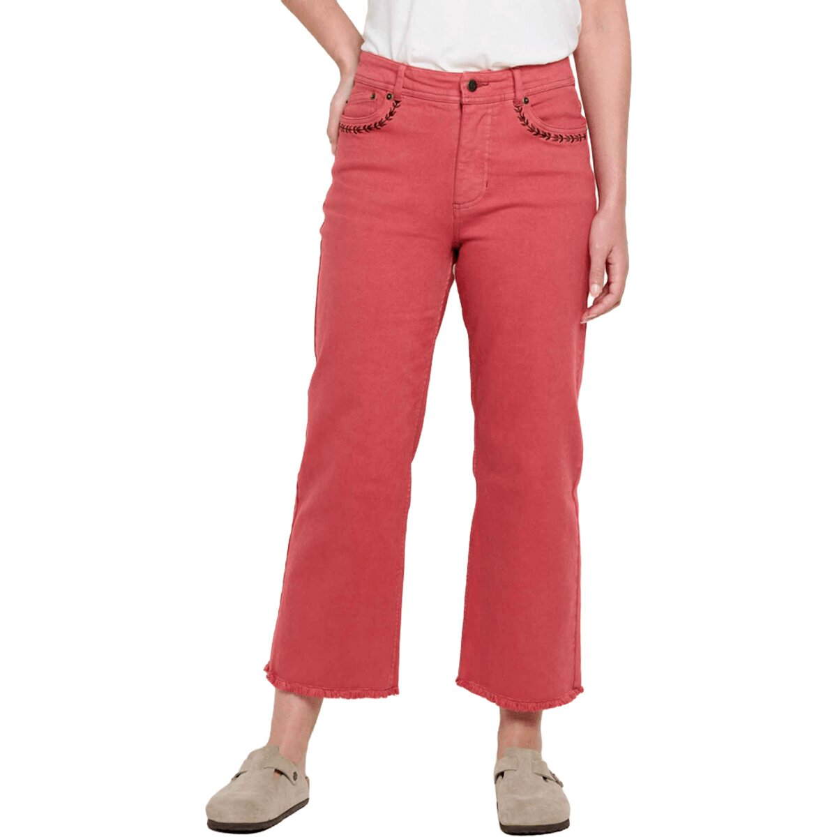 Image of Toad&Co Balsam Seeded Cutoff Pant - Women's Sundown Embroidery, 4