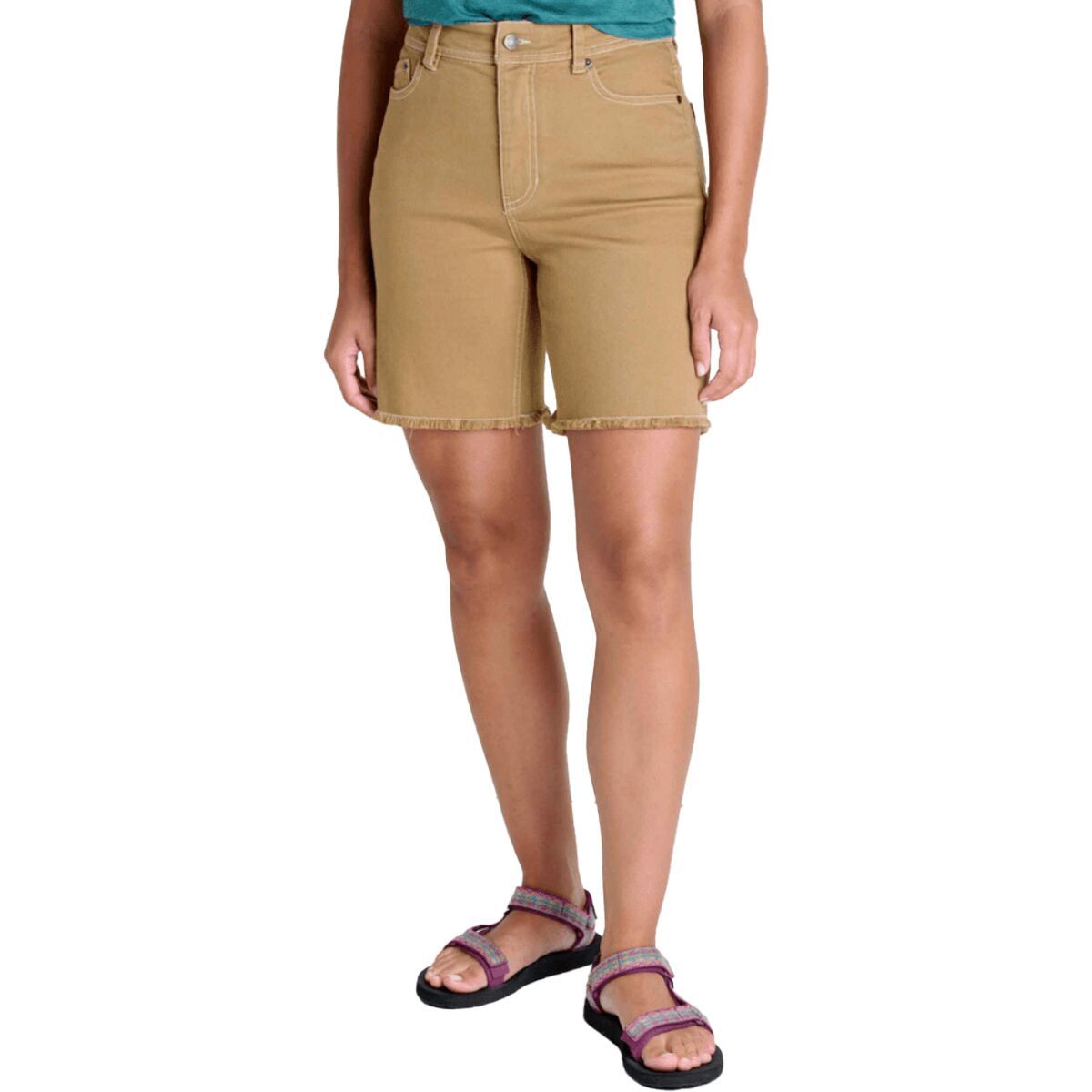 Image of Toad&Co Balsam Seeded Cutoff Short - Women's Honey Brown, 4