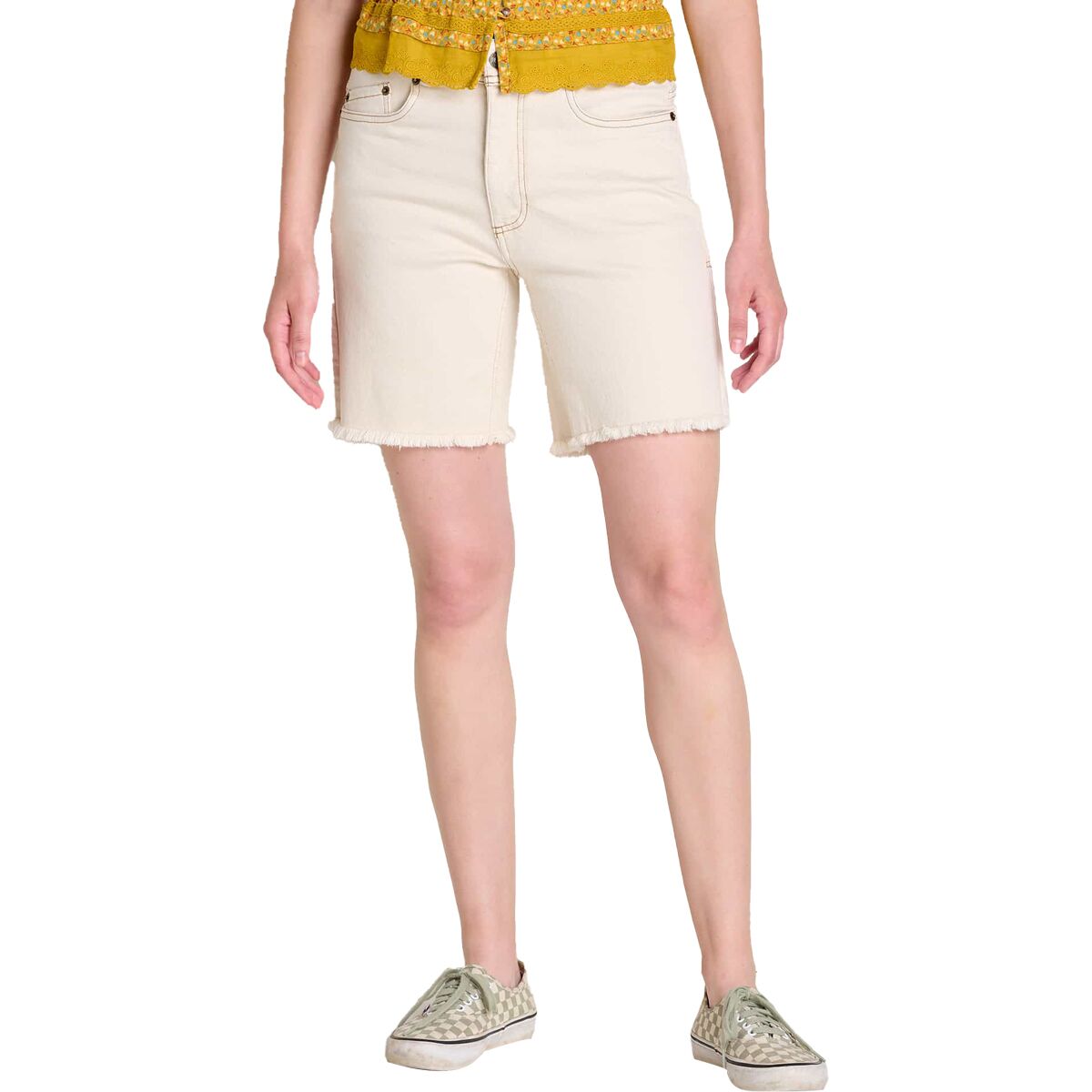Toad&Co Toad&Co Balsam Seeded Cutoff Short - Women's Weathered Blue, 4