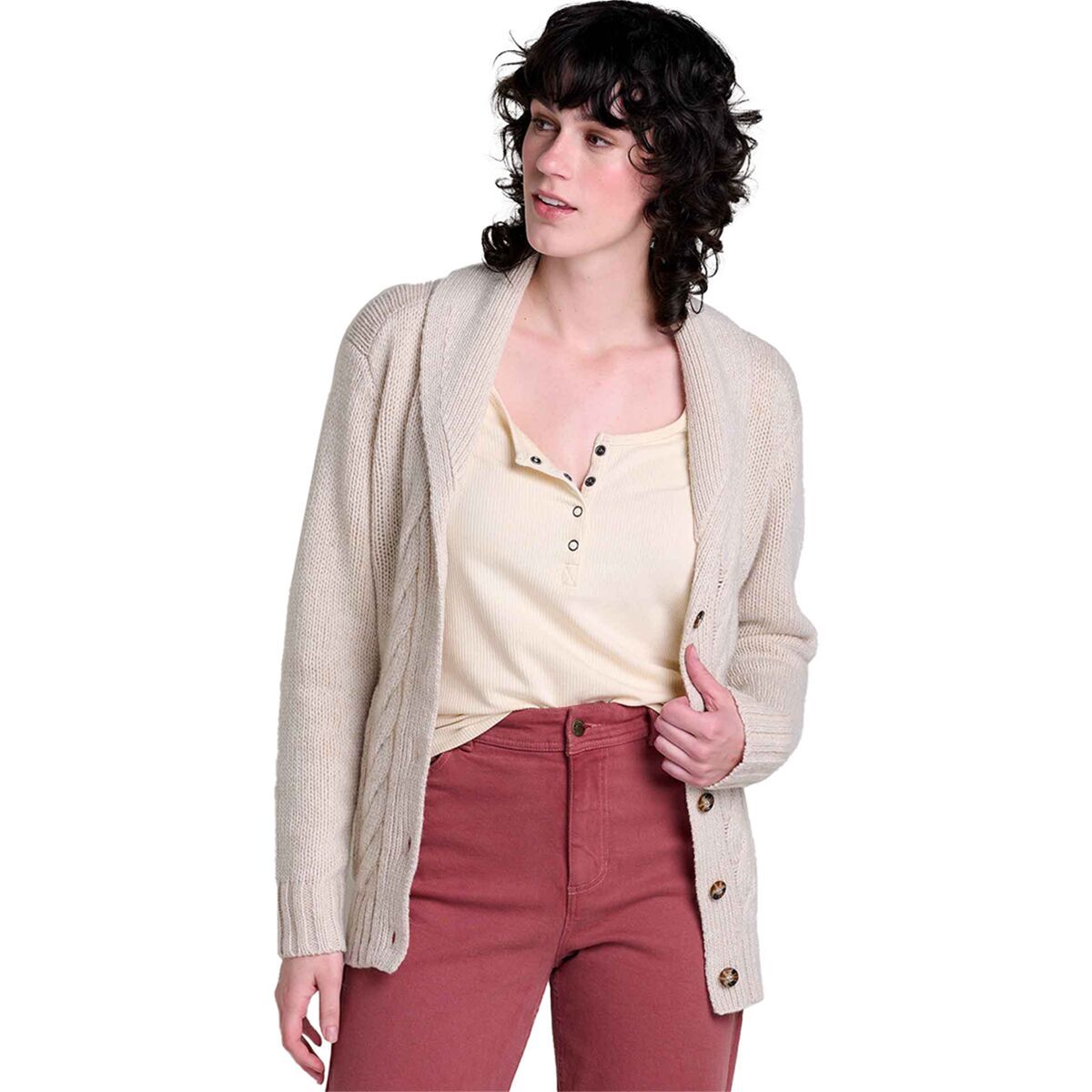 Toad&Co Ginn Cable Cardigan - Women's Oatmeal, L