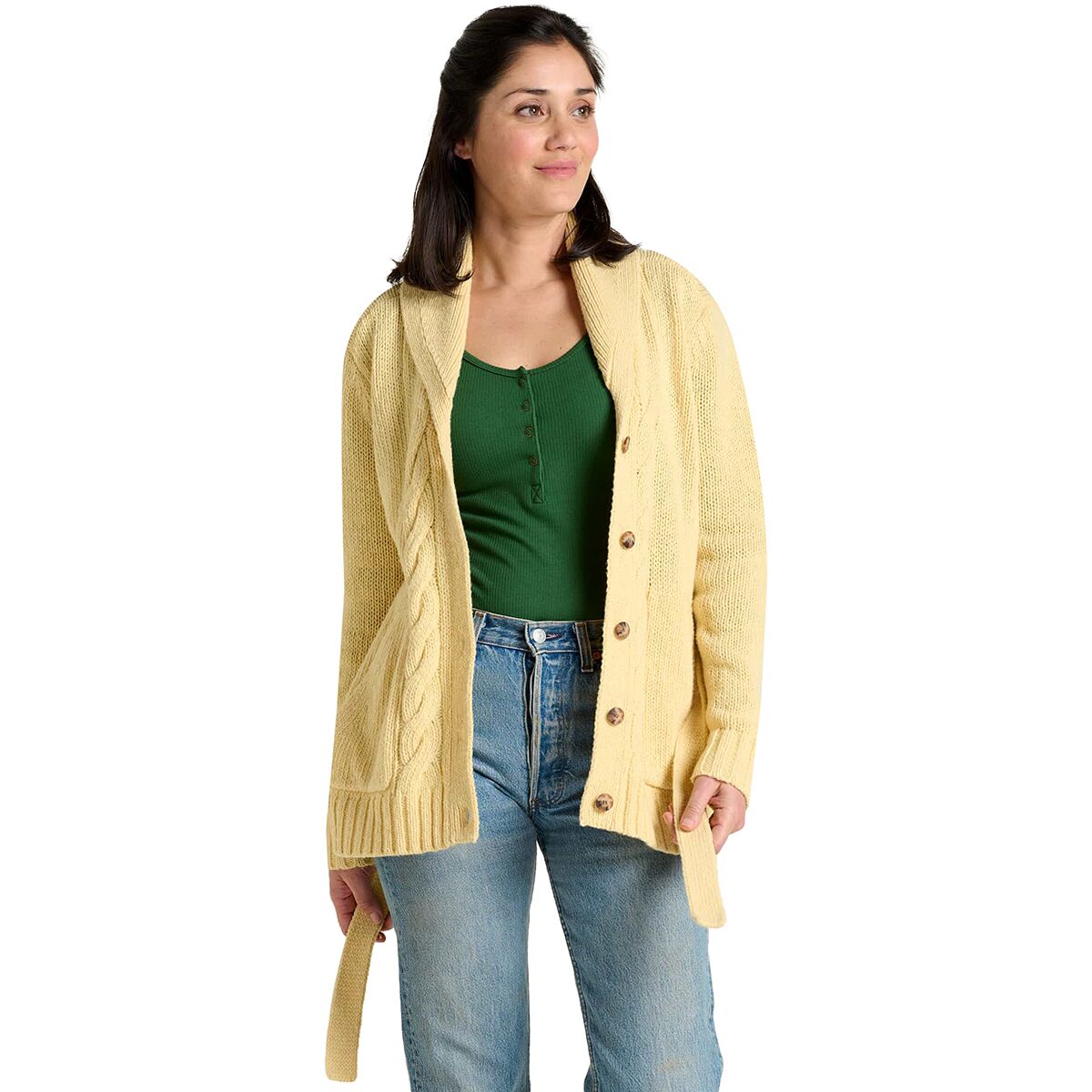Toad&Co Toad&Co Ginn Cable Cardigan - Women's Straw, S