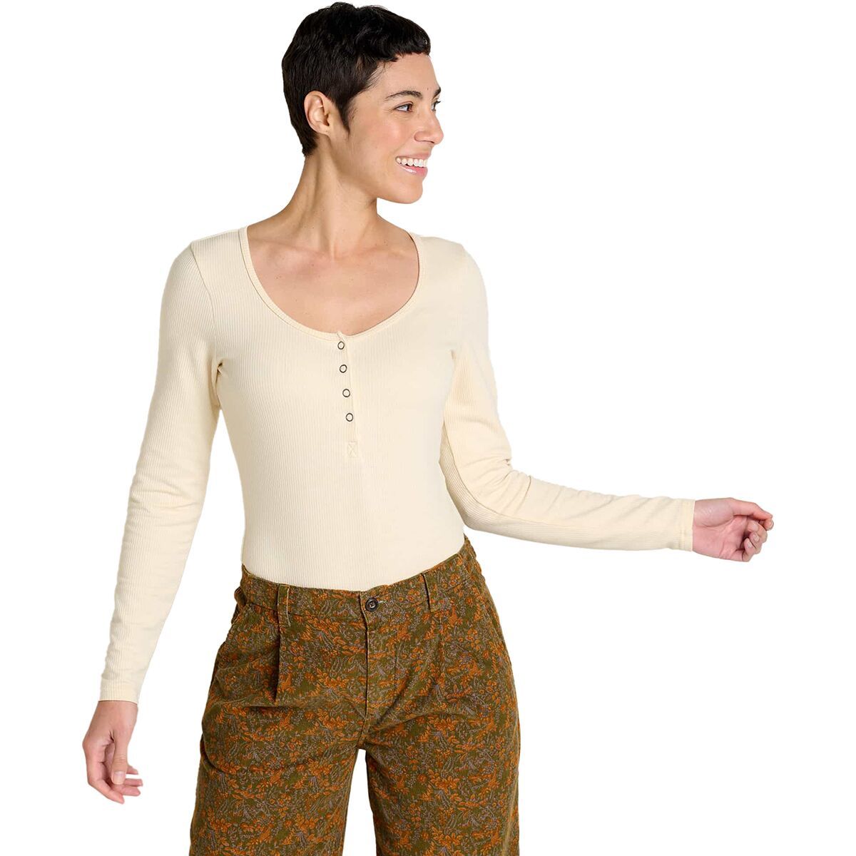 Toad&Co Ponderosa Long-Sleeve Bodysuit - Women's Almond, XL