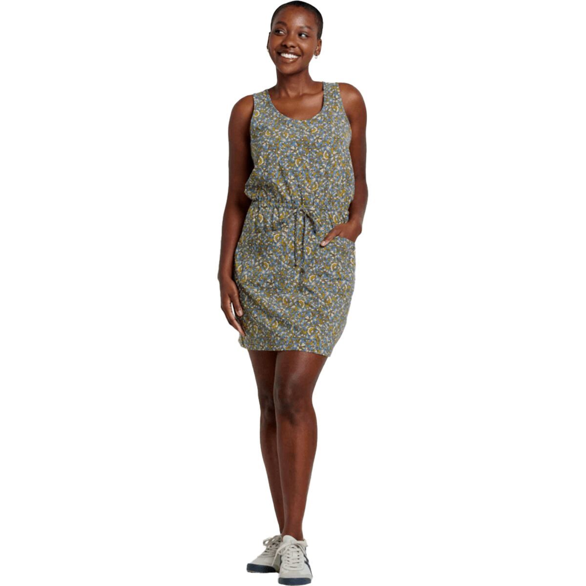Image of Toad&Co Livvy Sleeveless Dress - Women's North Shore Vine Print, XL