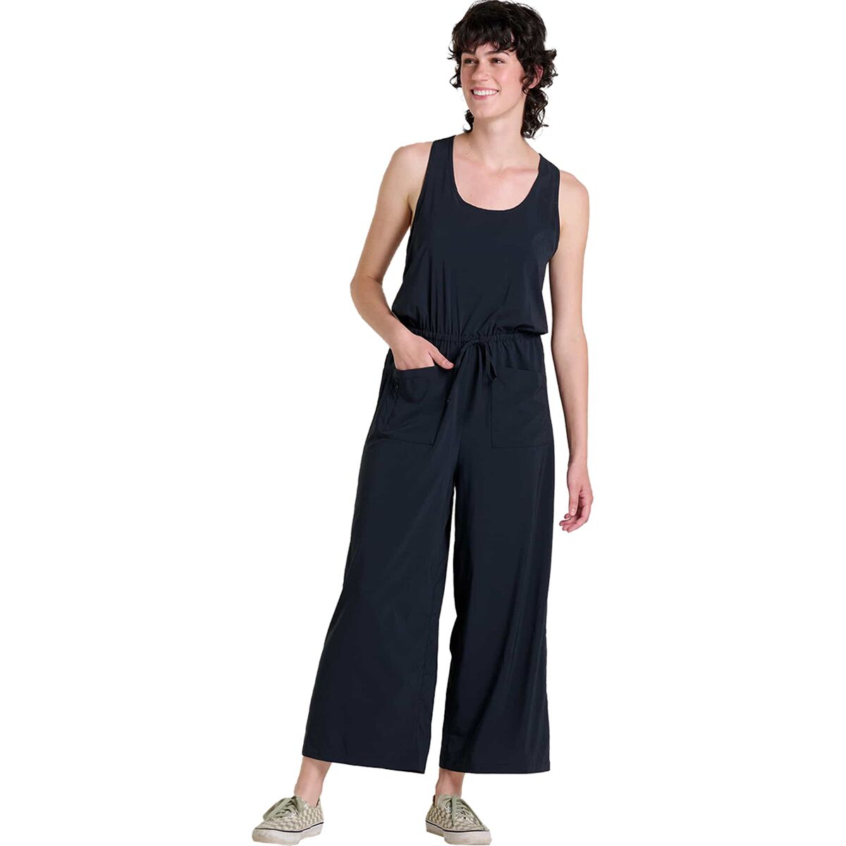 Image of Toad&Co Livvy Sleeveless Jumpsuit - Women's Black, L