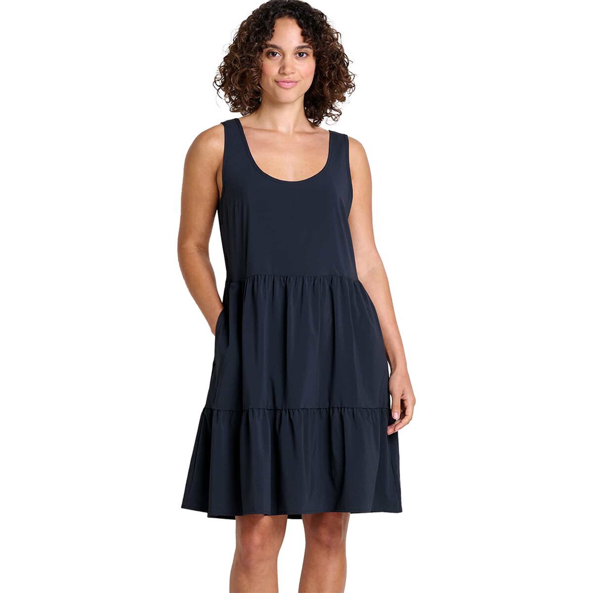 Image of Toad&Co Sunkissed Sunsana Sleeveless Dress - Women's Black, XL