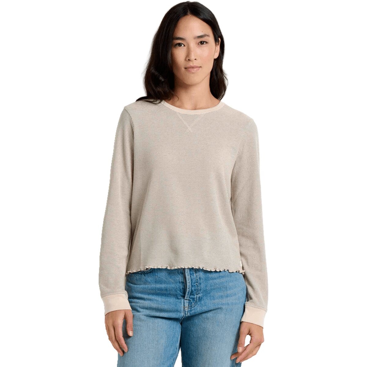 Toad&Co Toad&Co Foothill II Long-Sleeve Crew - Women's Heather Grey Stripe, XS