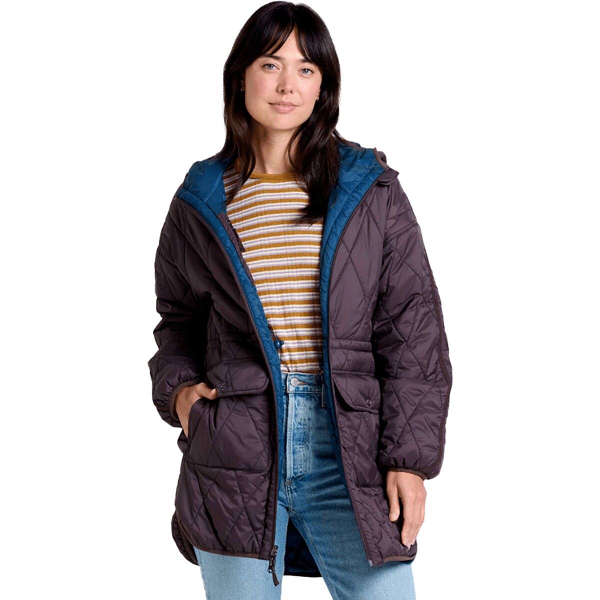 Image of Toad&Co Roame Reversible Parka - Women's Raisin & Midnight, S
