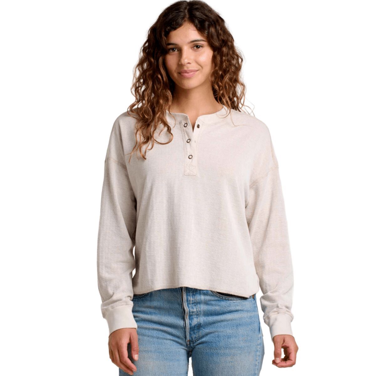 Image of Toad&Co Nord Reversible Long-Sleeve Henley - Women's Salt, S