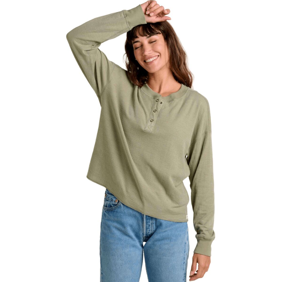 Image of Toad&Co Nord Reversible Long-Sleeve Henley - Women's Yucca, XL