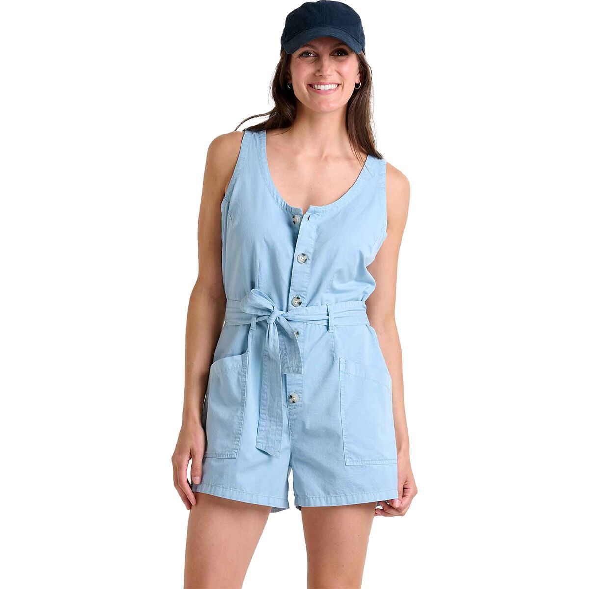 Toad&Co Arroyo Twill Sleeveless Romper - Women's Skyway, L