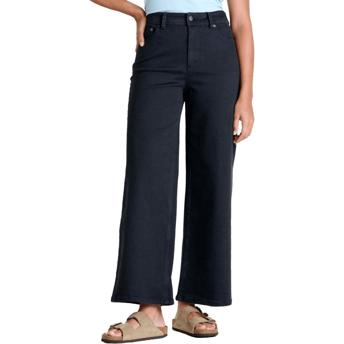 Image of Toad&Co Balsam Wide Leg Pant - Women's Washed Black, 10