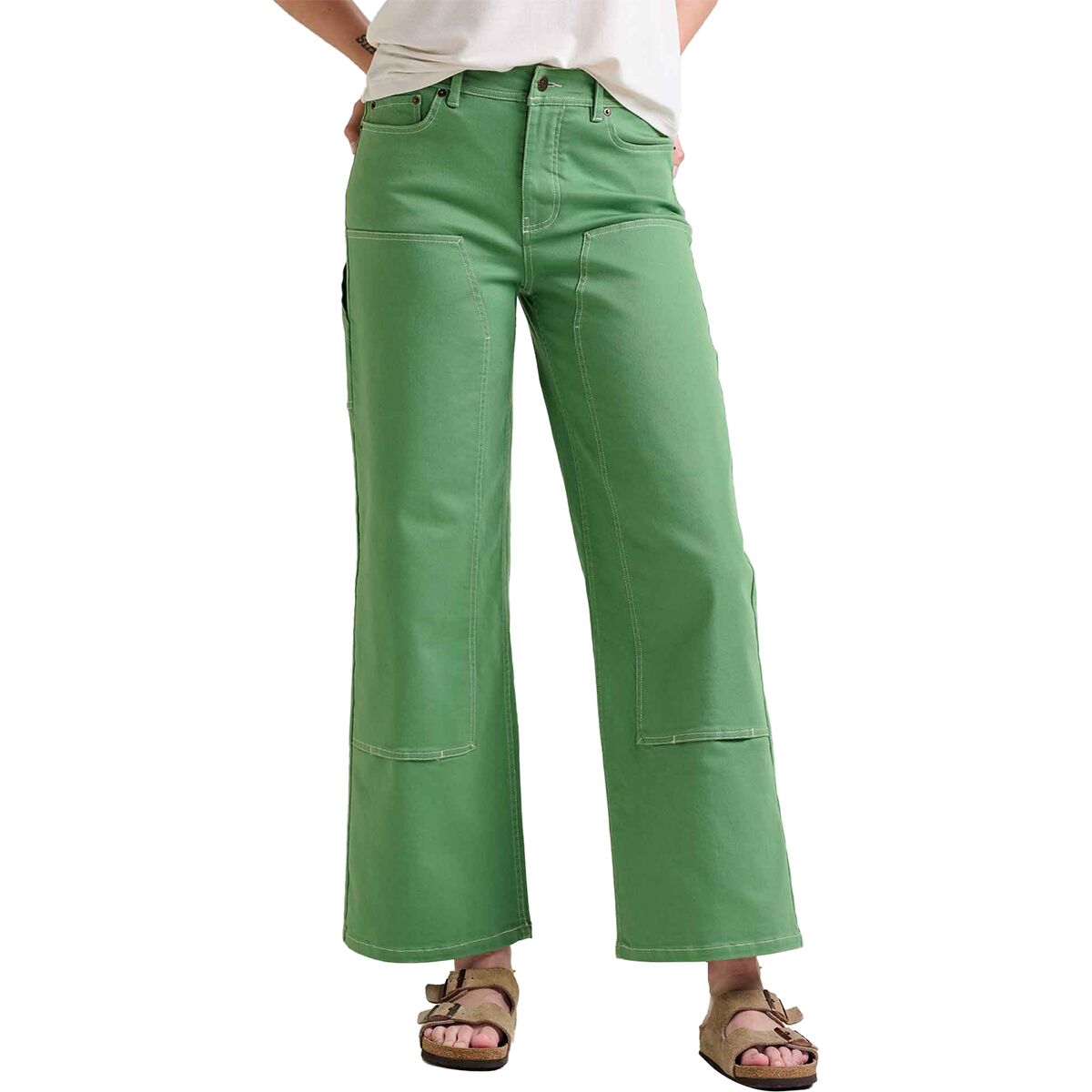 Toad&Co Toad&Co Balsam Wide Leg Utility Pant - Women's Evergreen, 8