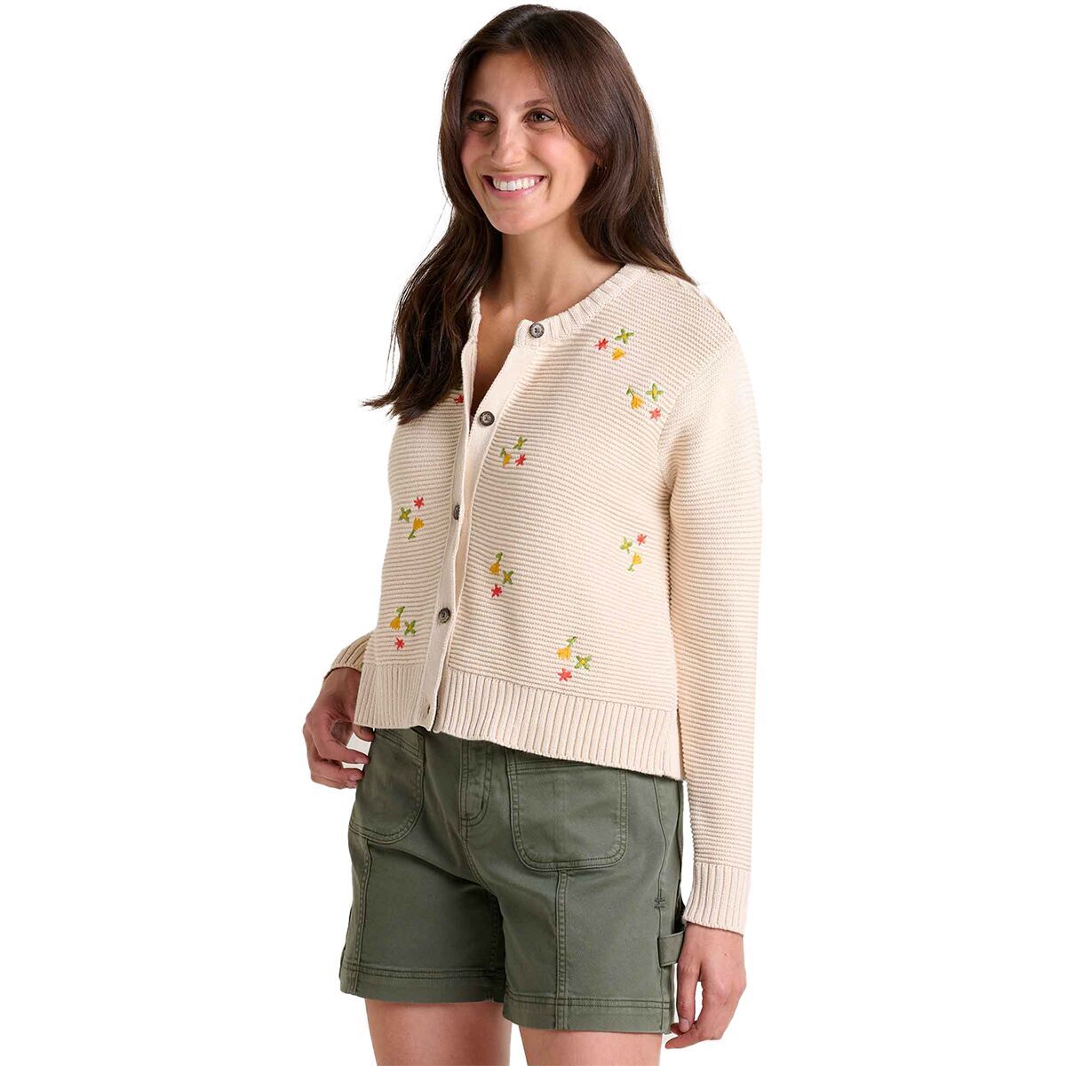 Toad&Co Bianca Crew Embroidered Cardigan - Women