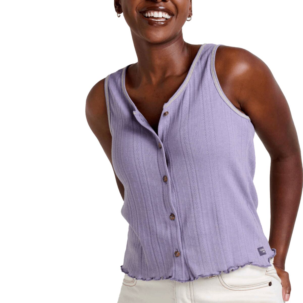 Toad&Co Foothill Pointelle Button Tank - Women's - Clothing