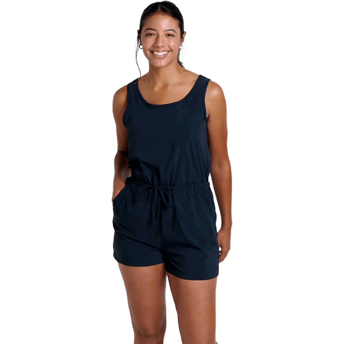 Image of Toad&Co Sunkissed Livvy Sleeveless Romper - Women's Black, L