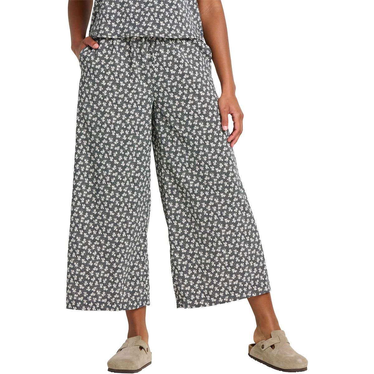 Image of Toad&Co Sunkissed Wide Leg Pant - Women's Black and Salt Print, XL