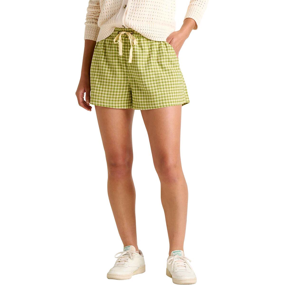 Image of Toad&Co Taj Hemp Pull-On Short - Women's Woodbine Pattern, XS