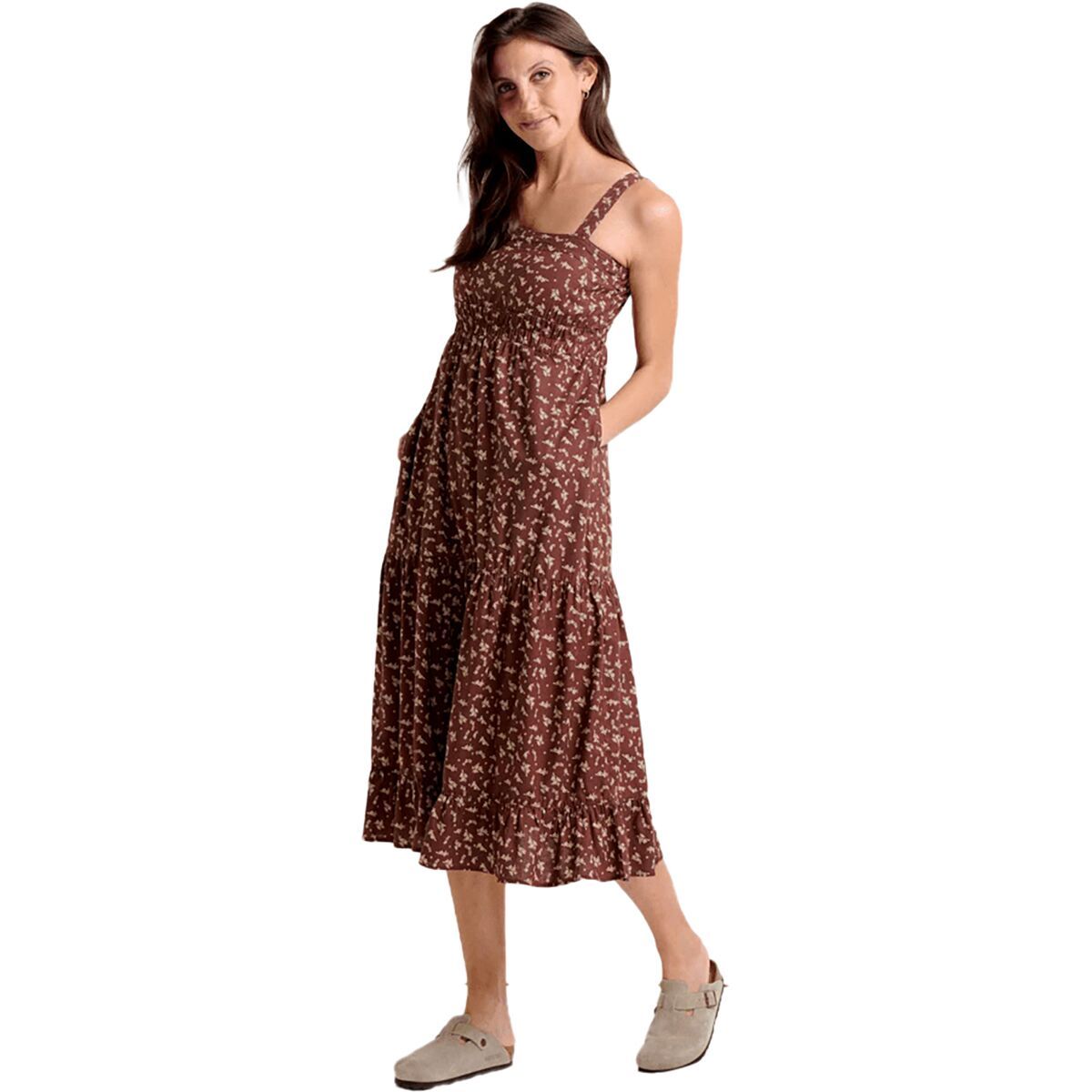 Toad&Co Taj Hemp Tiered Midi Sleeveless Dress - Women