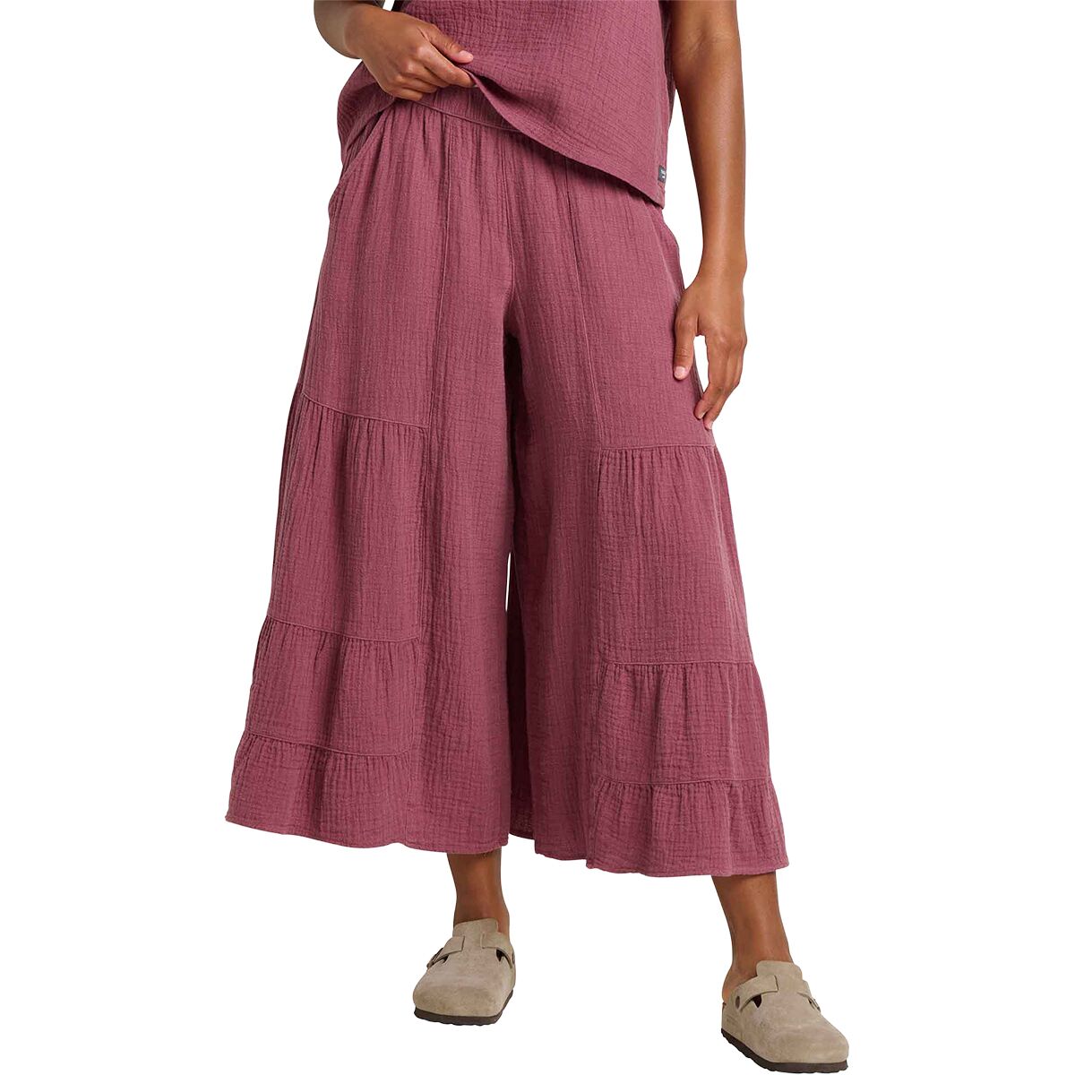 Image of Toad&Co Tate Double Weave Palazzo Pant - Women's Wild Ginger, XL