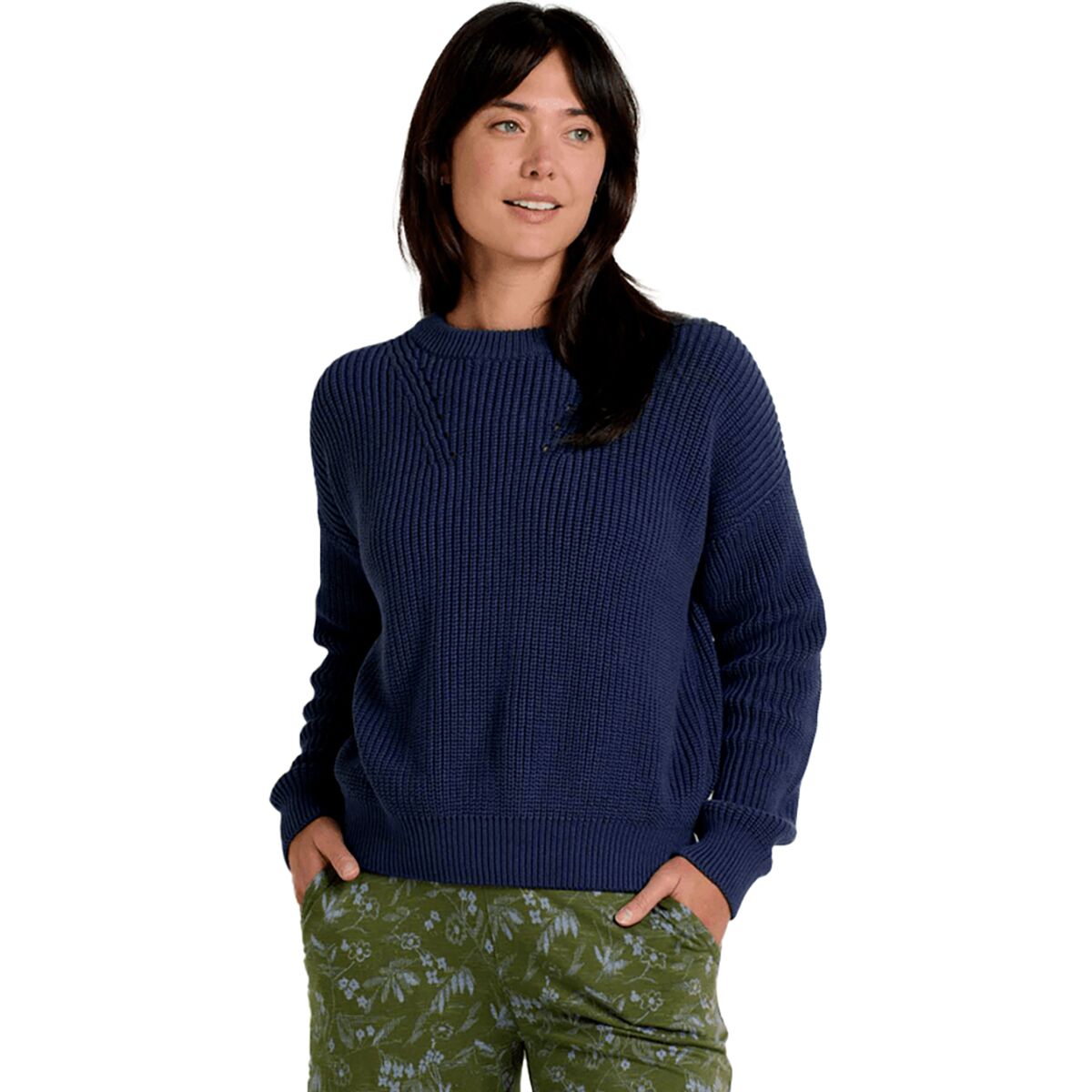 Toad&Co Toad&Co Bianca Shaker Crew Sweater - Women's True Navy, M