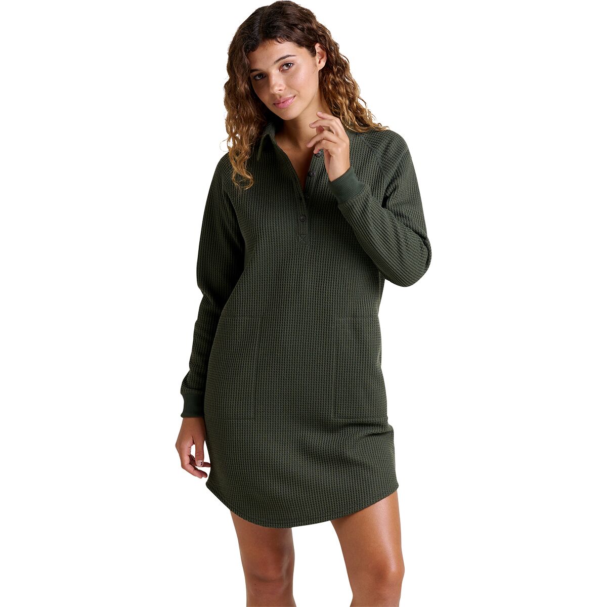 Image of Toad&Co Bitterroot Long-Sleeve Dress - Women's Olive, S
