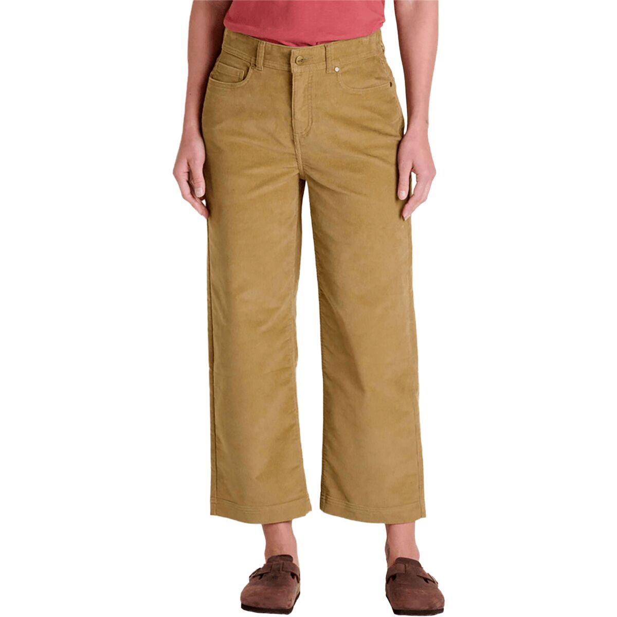 Image of Toad&Co Coaster Cord Wide Leg Crop Pant - Women's Honey Brown, 10