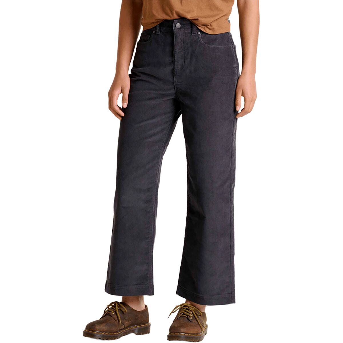 Image of Toad&Co Coaster Cord Wide Leg Crop Pant - Women's Soot, 8