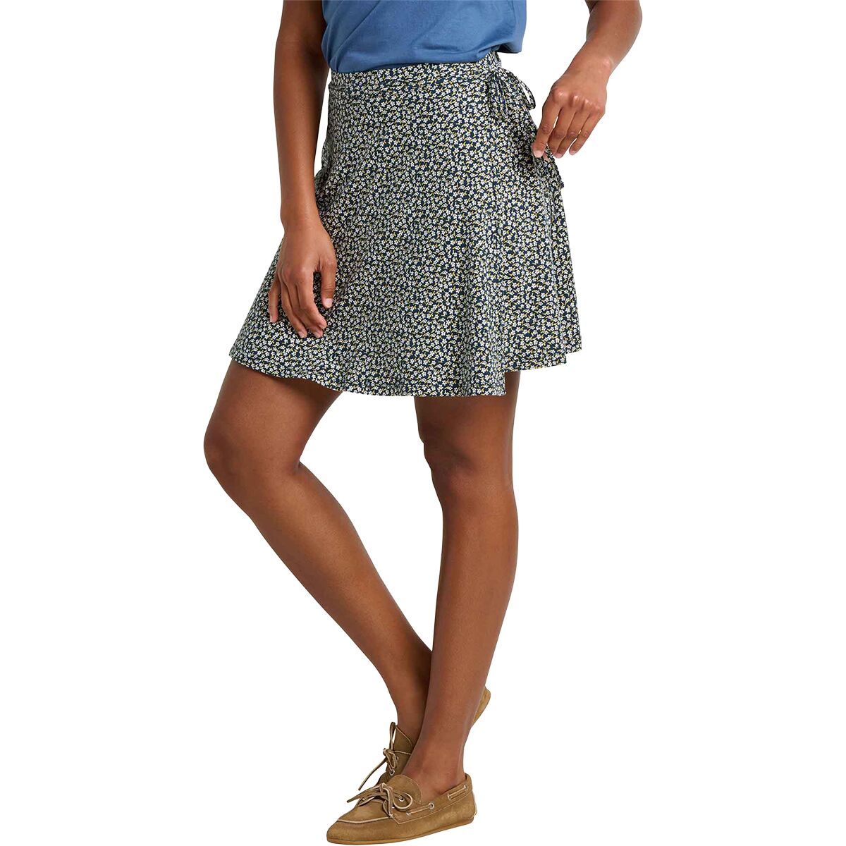 Image of Toad&Co Freesia Wrap Skirt - Women's Midnight Print, L