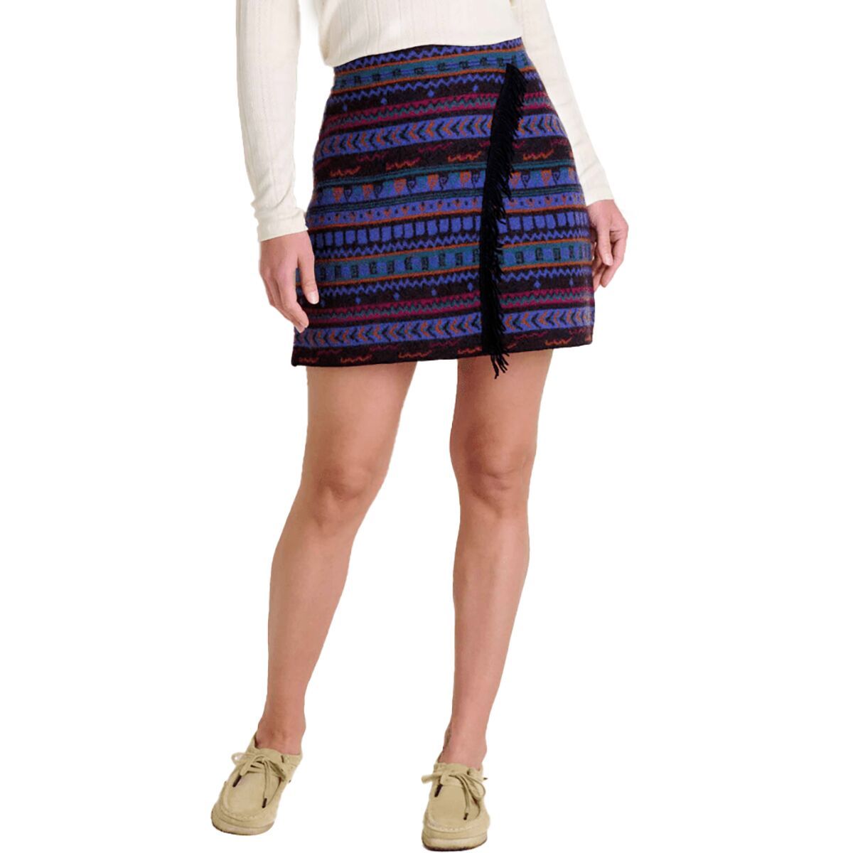 Image of Toad&Co Merino Heartfelt Wrap Skirt - Women's Lupine Geo, XL