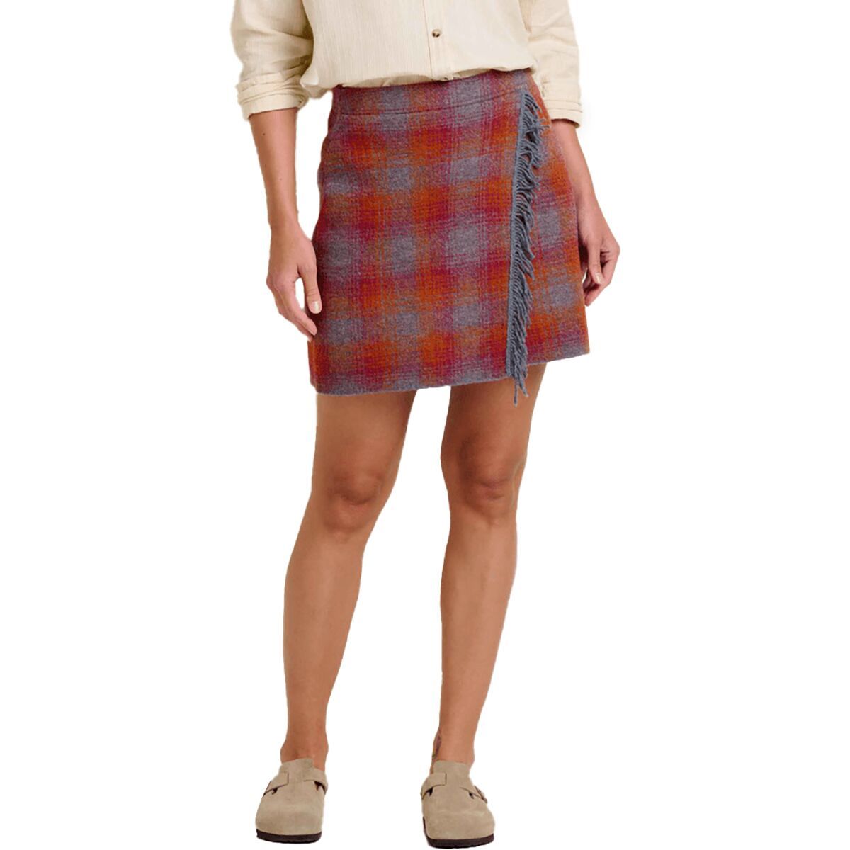 Image of Toad&Co Merino Heartfelt Wrap Skirt - Women's Port Plaid, M