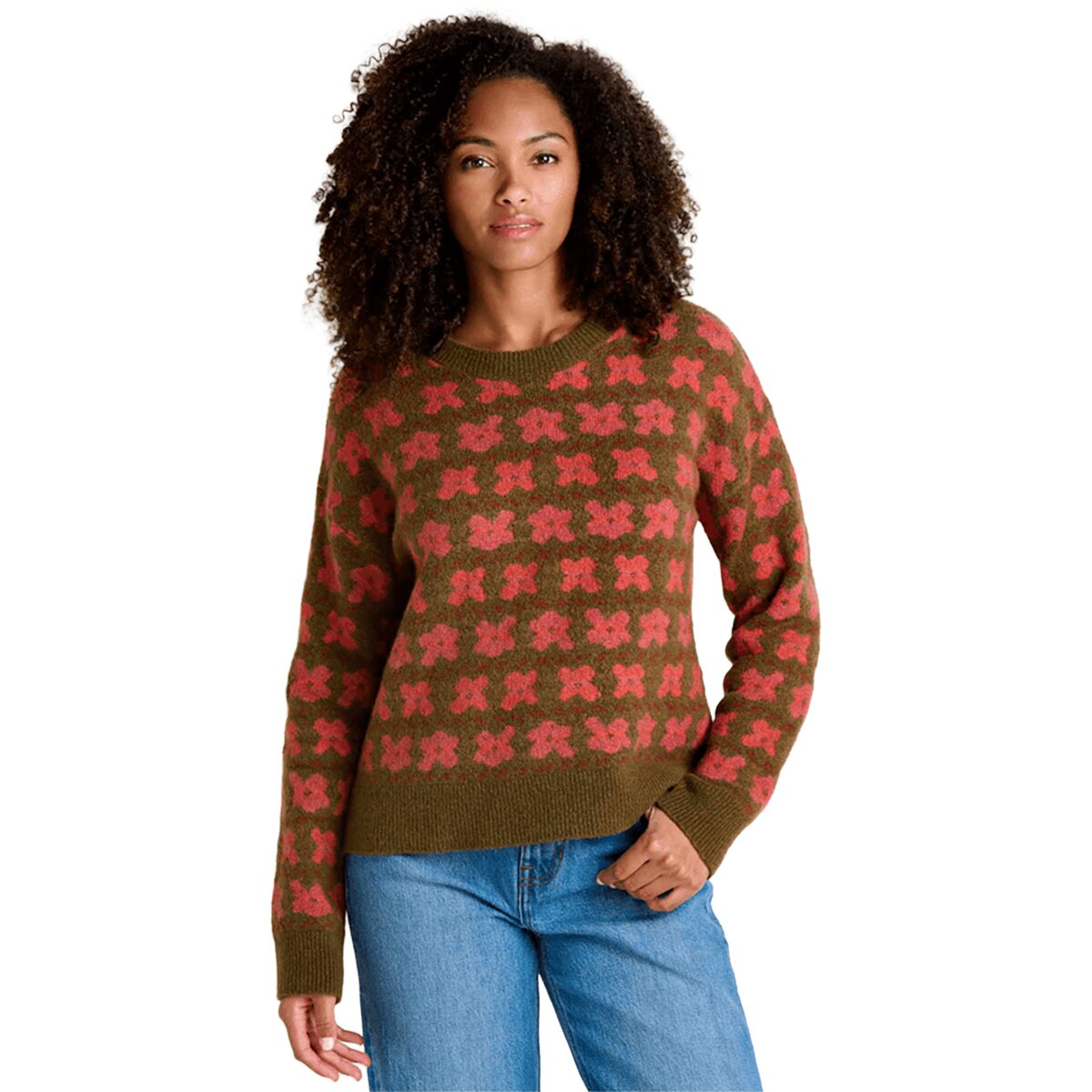 Image of Toad&Co Wasatch Crew Sweater - Women's Fir Pattern, L