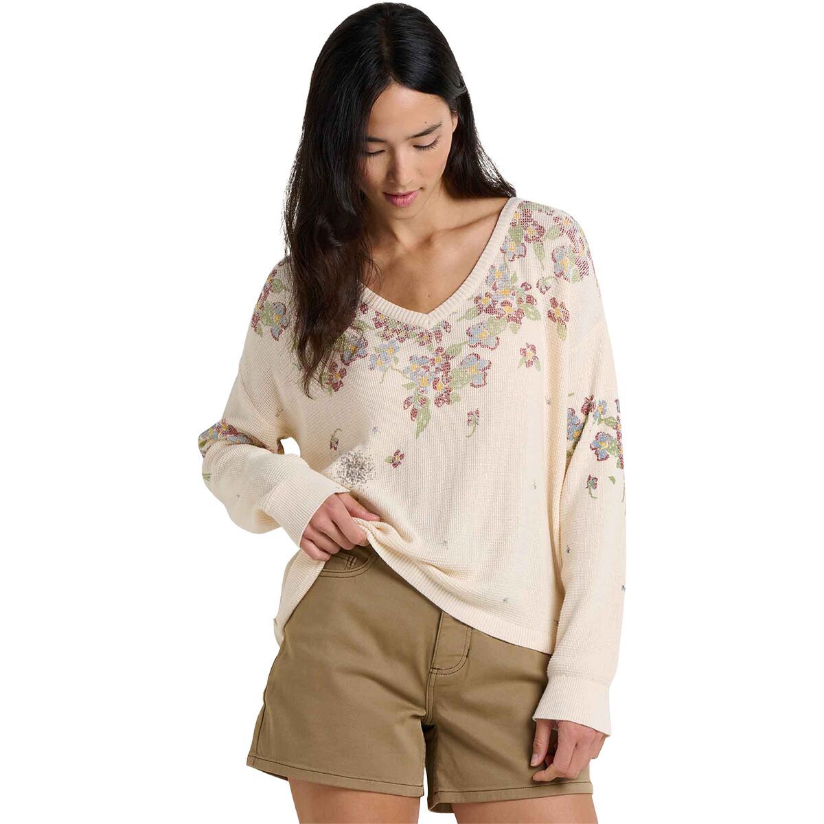 Image of Toad&Co Bianca Patterned Pullover - Women's Salt Print, XS