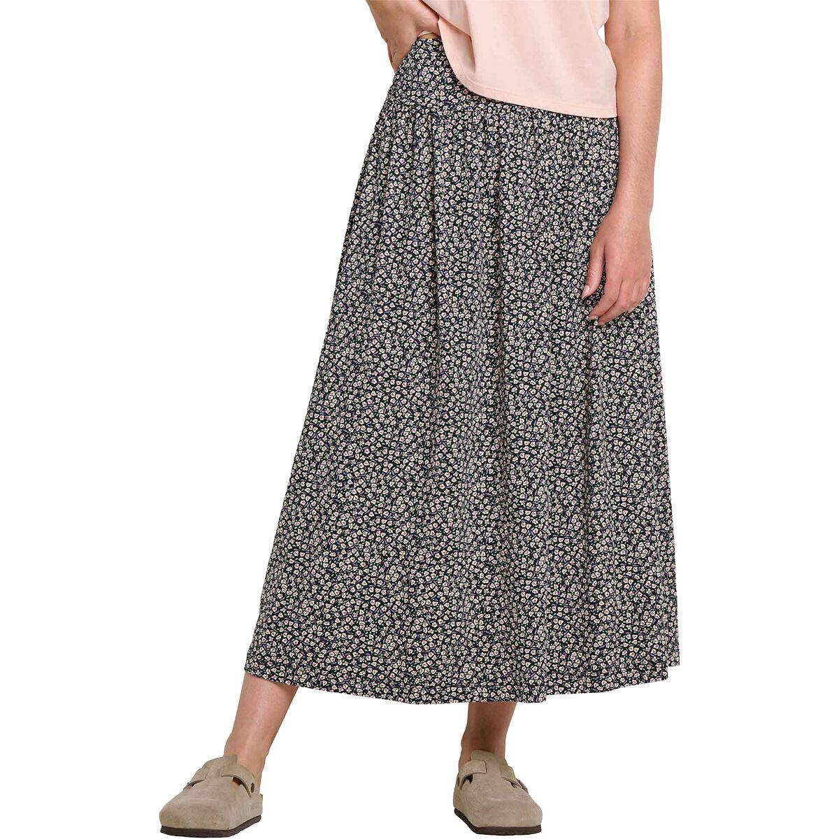 Image of Toad&Co Chaka Midi Skirt - Women's Salt Ditsy Print, XS