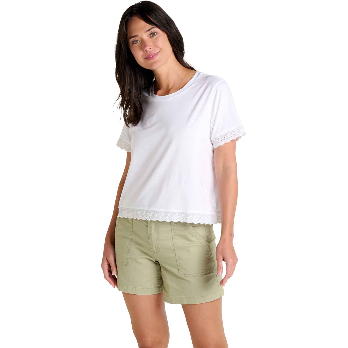 Toad&Co Toad&Co Clara T-Shirt - Women's True White, L