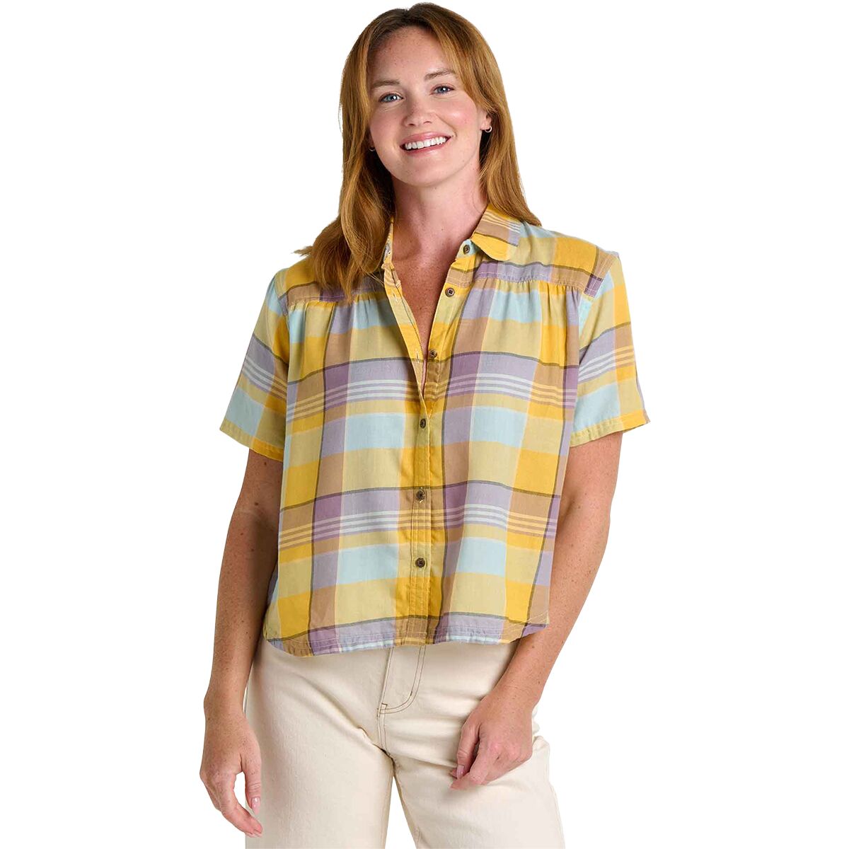 Image of Toad&Co Holly Shirt - Women's Faded Lilac Pattern, L
