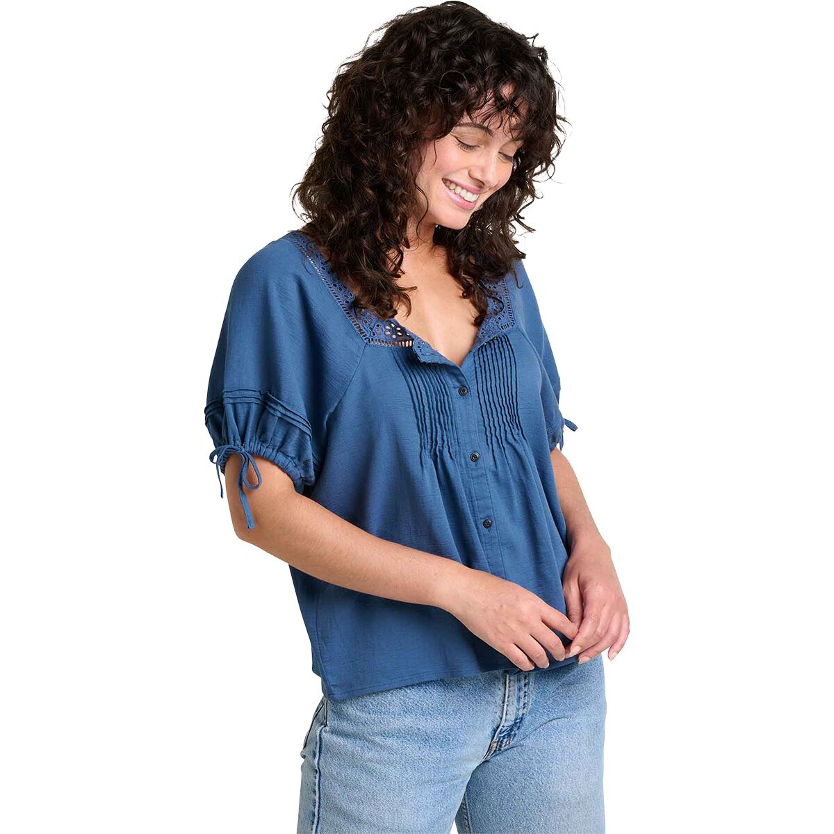 Image of Toad&Co Manzana Peasant Shirt - Women's Canal, S