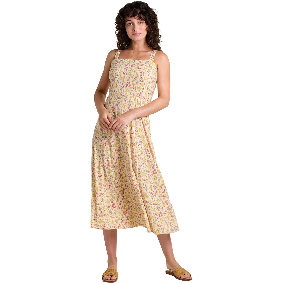 Image of Toad&Co Sunkissed Tank Midi Dress - Women's Barley Print, XL