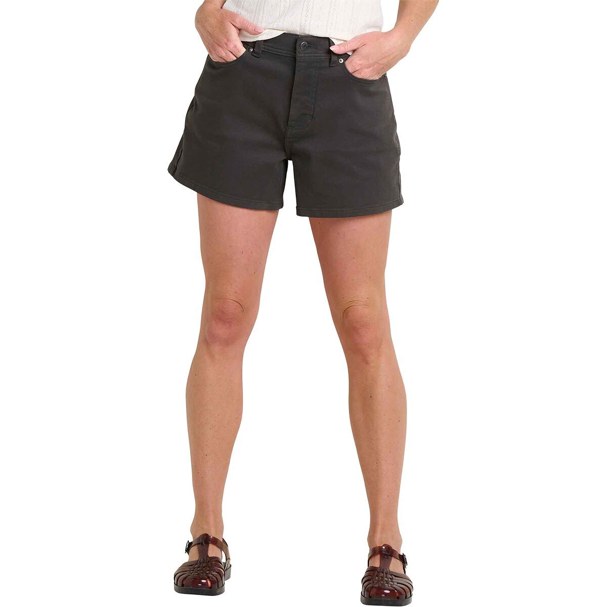 Image of Toad&Co Tamarack Short - Women's Carbon, 10