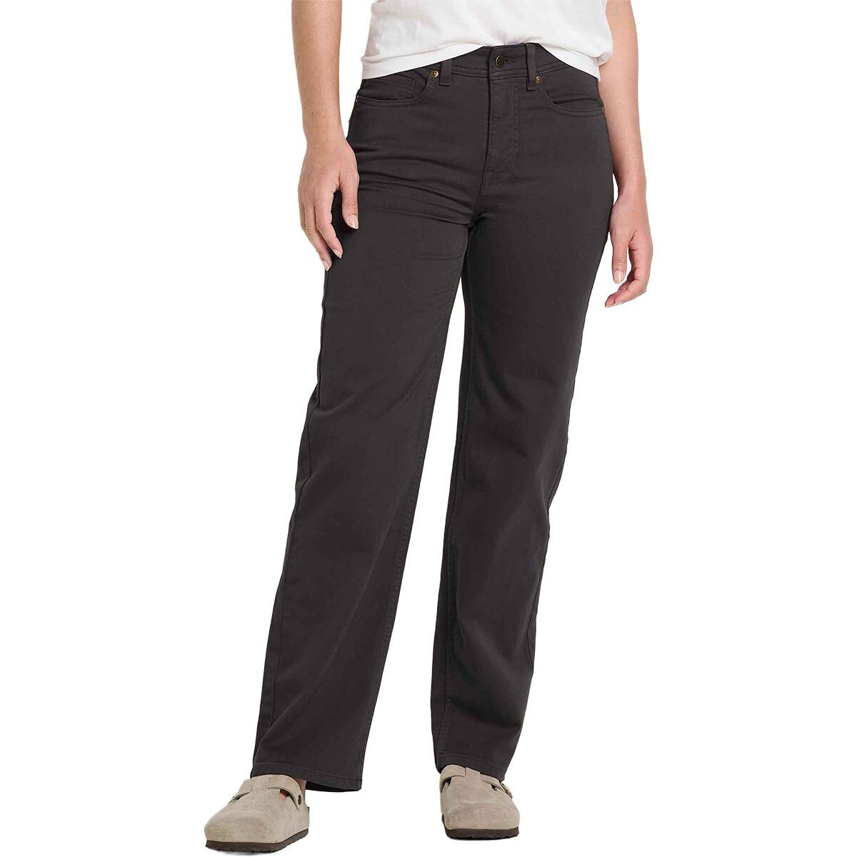 Image of Toad&Co Tamarack Straight Jean - Women's Carbon, 6