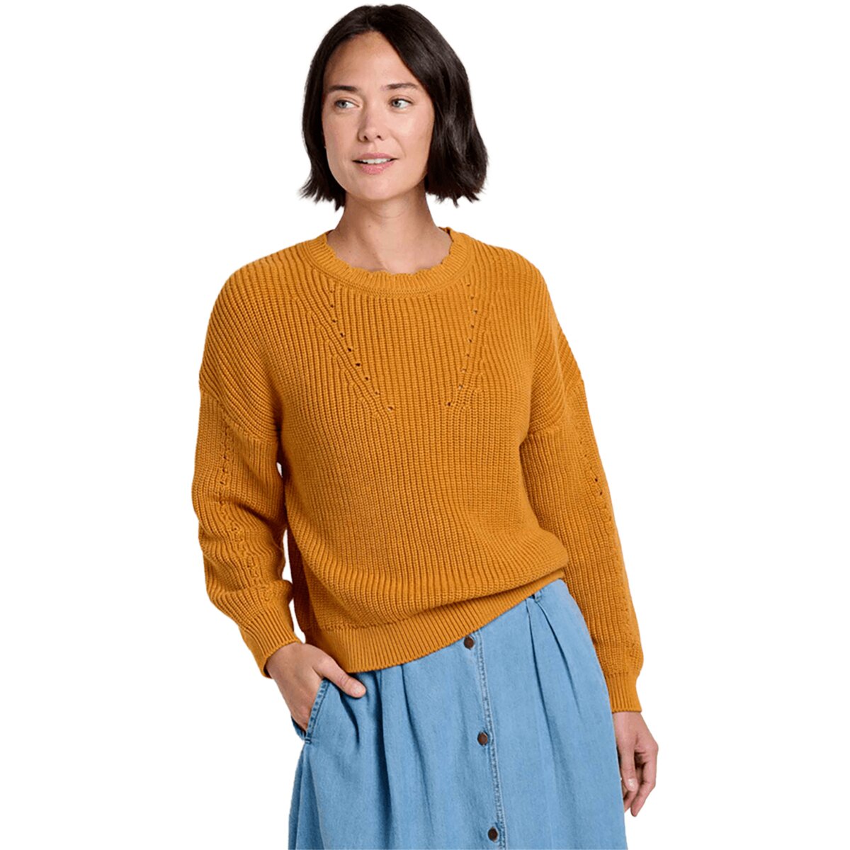 Image of Toad&Co Bianca Shaker Crew Sweater - Women's Sunset, M