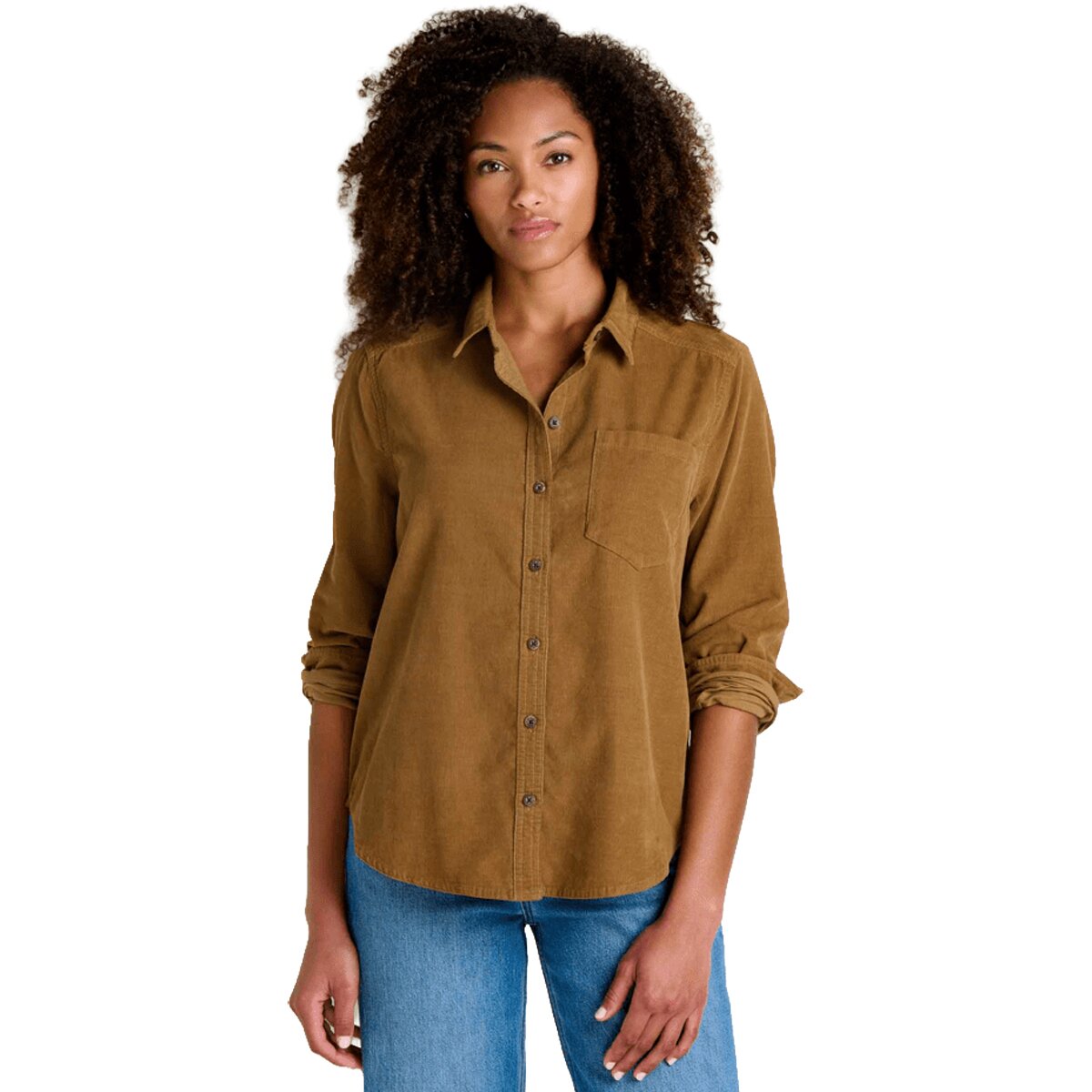 Image of Toad&Co Cattail Cord Long-Sleeve Shirt - Women's Honey Brown, S