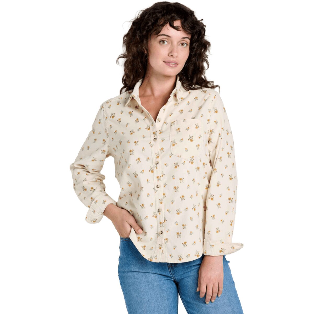 Image of Toad&Co Cattail Cord Long-Sleeve Shirt - Women's Salt Print, XL