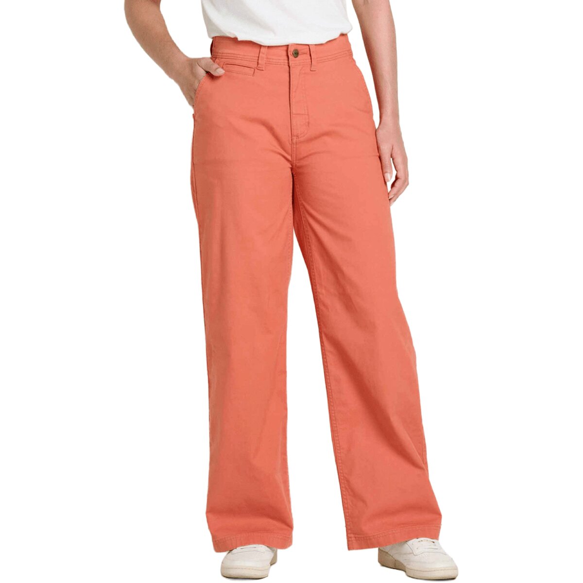 Image of Toad&Co Earthworks Wide Leg Chino Pant - Women's Clay, 10