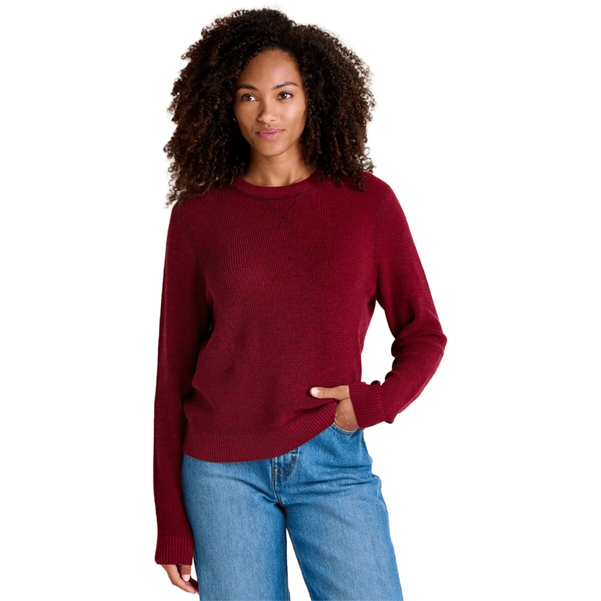 Image of Toad&Co Peak Merino Crew Sweater - Women's Beet, M