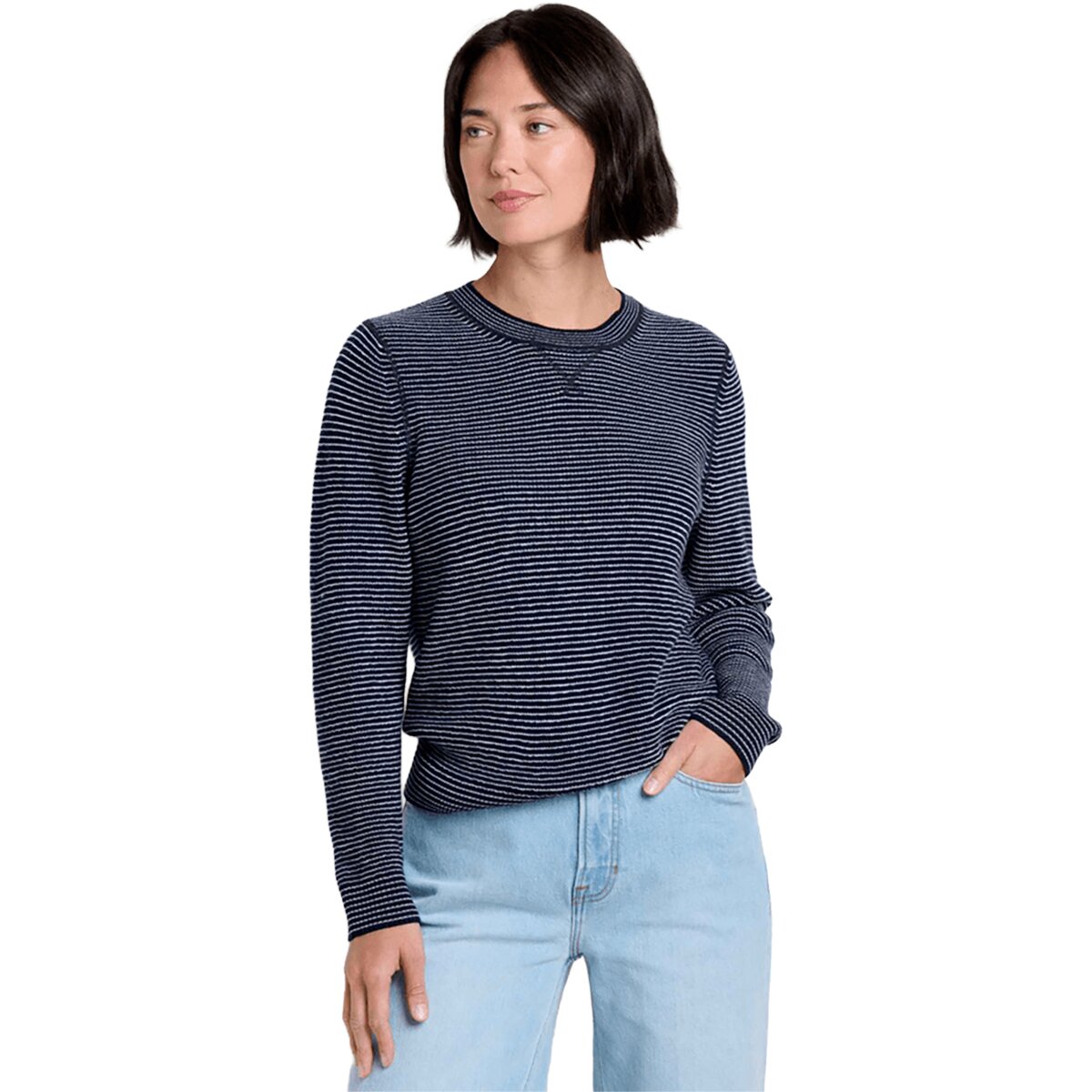 Image of Toad&Co Peak Merino Crew Sweater - Women's Midnight Pattern, XS