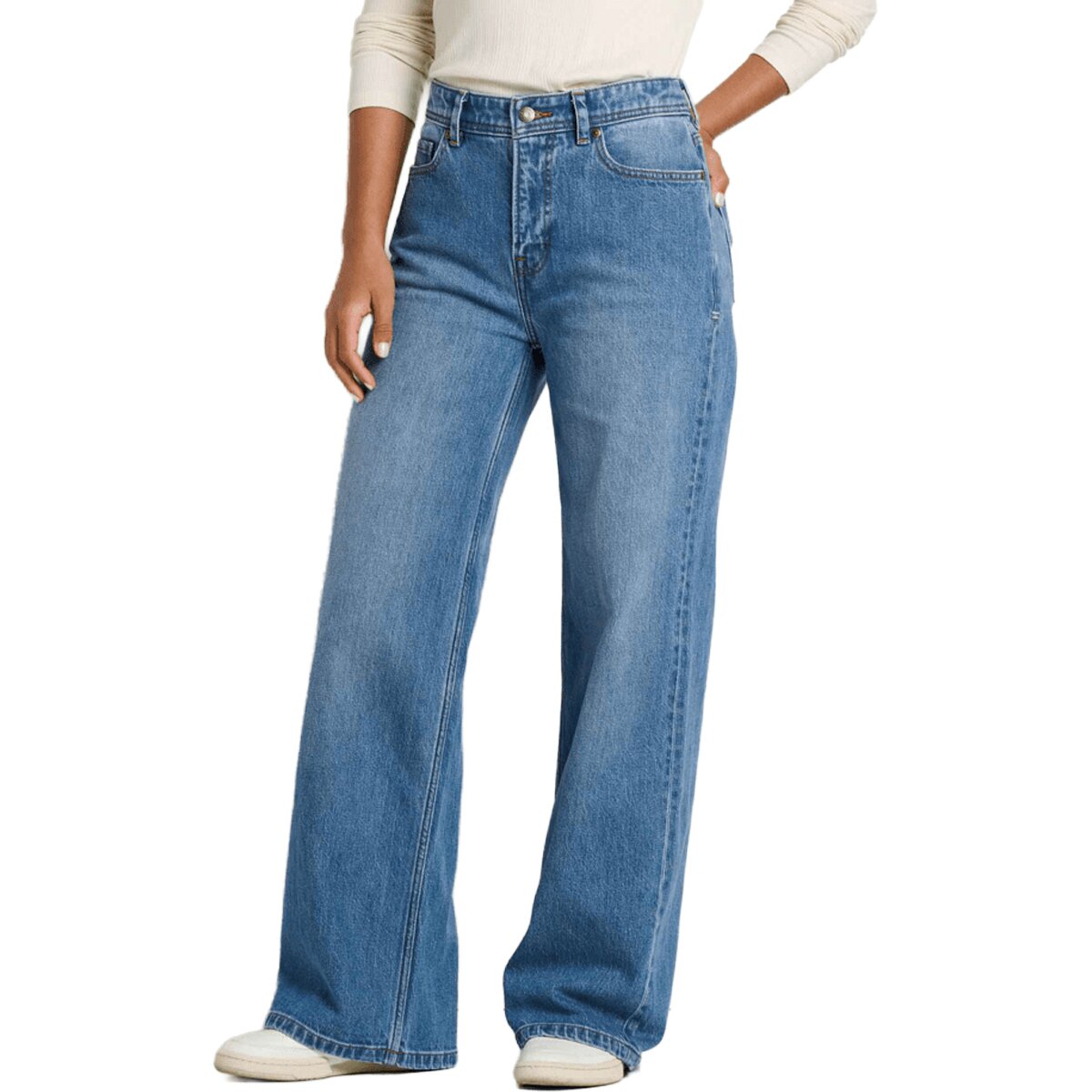 Toad&Co Toad&Co Tamarack Wide Leg Blue Jean - Women's Tahoe, 8