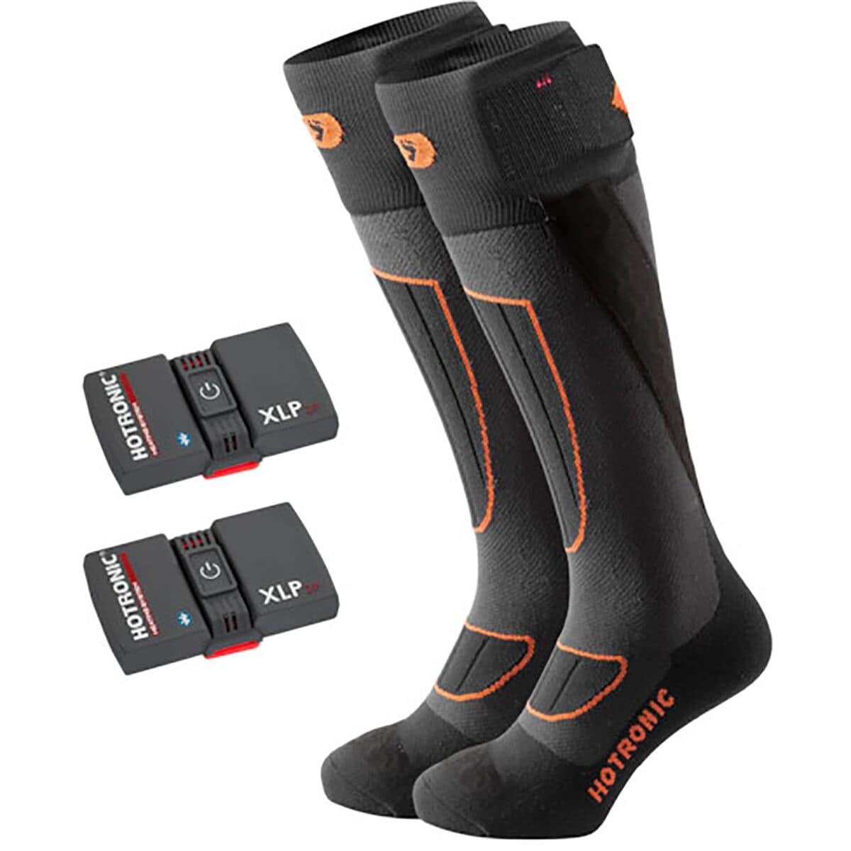 Hotronic XLP 2P BT Surround Comfort Heat Sock Set Black/Orange