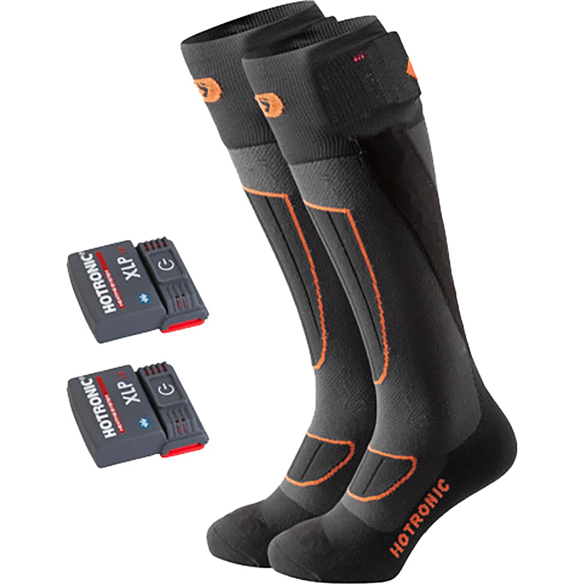 Image of Hotronic XLP 1P BT Surround Comfort Heat Sock Set Black/Orange, XS