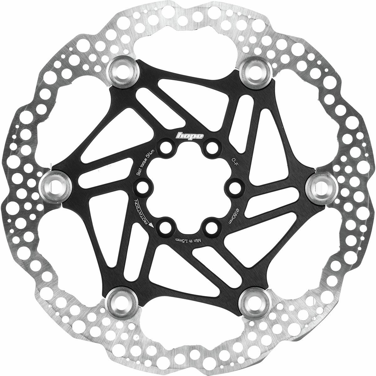 Image of Hope Floating Disc Rotor Black, 220mm